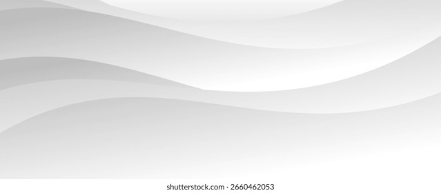 Fundo abstrato geométrico branco sobrepondo camadas no espaço brilhante com decoração de efeito de linha. Conceito de estilo de círculo elemento de design gráfico moderno para banner, folheto, cartão. vetor