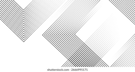 Fondo abstracto geométrico blanco que se superpone capas en el espacio brillante con la decoración del efecto de línea. Concepto de estilo cuadrado Diseño gráfico moderno