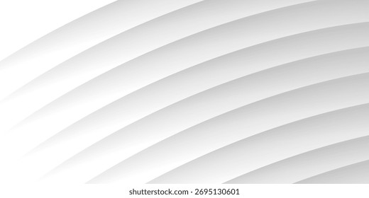 Fundo abstrato geométrico branco sobrepondo camadas no espaço brilhante com decoração de efeito de linha. Conceito de estilo de círculo elemento de design gráfico moderno para banner, folheto, cartão. vetor