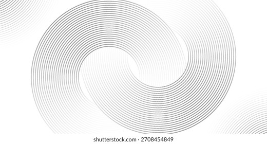 Fondo abstracto geométrico blanco que se superpone capas en el espacio brillante con la decoración del efecto de línea. Elemento de Diseño gráfico moderno del concepto del estilo del círculo para el Anuncio, volante, tarjeta. Eps 10