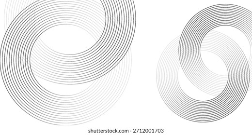 Fundo abstrato geométrico branco sobrepondo camadas no espaço brilhante com decoração de efeito de linha. Conceito de estilo de círculo elemento de design gráfico moderno para banner, folheto, cartão.