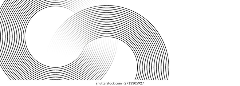 Fondo abstracto geométrico blanco que se superpone capas en el espacio brillante con la decoración del efecto de línea. Elemento de Diseño gráfico moderno del concepto del estilo del círculo para el Anuncio, volante, tarjeta.