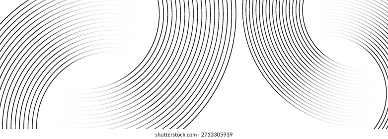Fondo abstracto geométrico blanco que se superpone capas en el espacio brillante con la decoración del efecto de línea. Elemento de Diseño gráfico moderno del concepto del estilo del círculo para el Anuncio, volante, tarjeta.