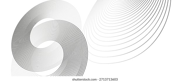 Fondo abstracto geométrico blanco que se superpone capas en el espacio brillante con la decoración del efecto de línea. Elemento de Diseño gráfico moderno del concepto del estilo del círculo para el Anuncio, volante, tarjeta. Eps10

