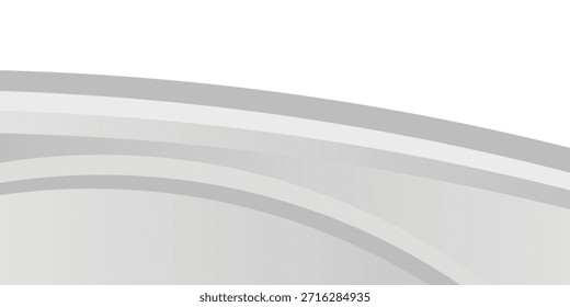 White geometric abstract background overlapping layers on bright space with line effect decoration. Circle style concept modern graphic design element for banner, flyer, card. vector