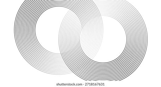 Fondo abstracto geométrico blanco que se superpone capas en el espacio brillante con la decoración del efecto de línea. Elemento de Diseño gráfico moderno del concepto del estilo del círculo para el Anuncio, volante, tarjeta.