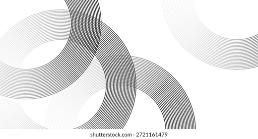 Fondo abstracto geométrico blanco que se superpone capas en el espacio brillante con la decoración del efecto de línea. Elemento de Diseño gráfico moderno del concepto del estilo del círculo para el Anuncio, volante, tarjeta.