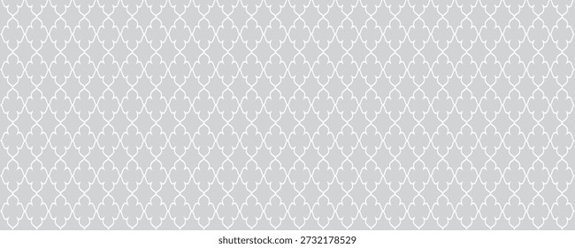 Fondo abstracto geométrico blanco. Patrón geométrico sin fisuras en auténtico estilo islámico. patrón de ramadán