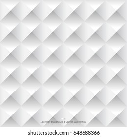 White geometric abstract background, seamless pattern, vector illustration