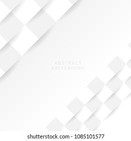 White a geometric abstract background texture, vector