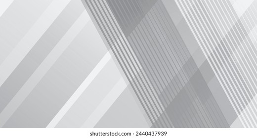Capas de fondo transparentes abstractas geométricas blancas que se superponen en el espacio de luz con la decoración del efecto de línea