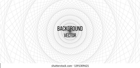 white geometric abstract vector background with tunnel and header example