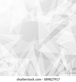 White Geometric, Abstract Vector Background. For design, banner.