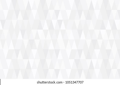 White geometric background. Abstract retro pattern of geometric shapes.  White triangle background, vector 