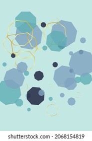 White Geometric Background Blue Vector. Tile Technical Template. Abstract Design. Gray Line Futuristic. Cell Texture.