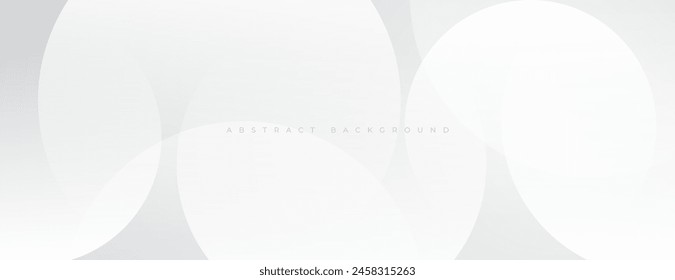 white geometric background with circle shapes for website, presentation, cover, banner, poster, etc.