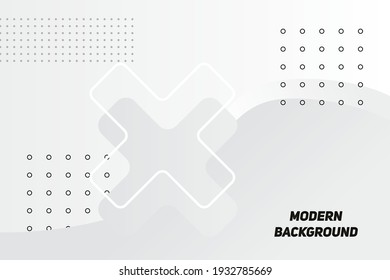 White Geometric Background. Composition Of Fluid Geometric Shapes.