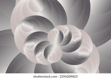 Concepto de fondo geométrico blanco. Ilustración de círculos 3d. Resumen de textura creativa para plantilla de negocio. Patrón radial moderno y simple.