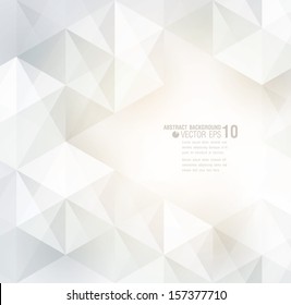 White geometric background for cover design, card design, page design.