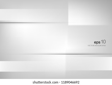 White geometric background. Glossy gradient.