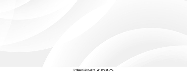 Diseño de Anuncio geométrico blanco. Fondo Abstractas con Formas de círculo.