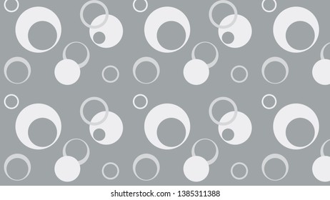 White Geometric Circle Background Pattern Vector Art