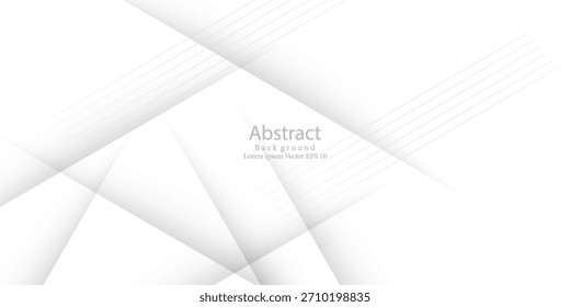 Weißer Hintergrund für geometrische Farbverlaufslinien. Modernes kreatives Trenddesign in Vektorgrafik