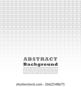 Weiße geometrische Sechseck-Muster mit polygonalen Wabenstruktur abstrakte Technologie Vektor grauen Hintergrund Business Banner Vorlage Design Infografik Zeitung Stil Mosaik kreative Oberfläche

