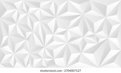 Blanco geométrico bajo poli facetado abstracto patrón de fondo de diseño de arte. bajo fondo geométrico poli.