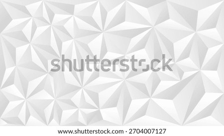 White Geometric low poly faceted abstract background pattern design art. low poly geometric background.
