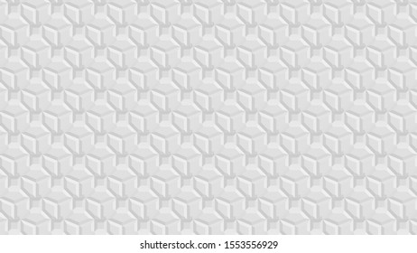 White geometric octagon abstract background with 3d effect