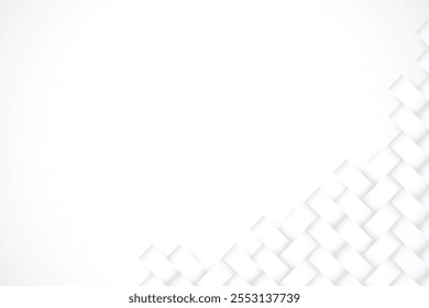 White geometric pattern background, Abstract geometric background. Vector 3d illustration. 