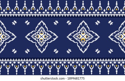 Weißes geometrisches Muster Blaue Katze nahtloser Hintergrund
Für Hintergrund, Teppich, Tapete, Kleidung, Batik-Wickeltuch, Vektorgrafik, schöner Stickereistil.