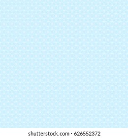 White geometric pattern on a blue background