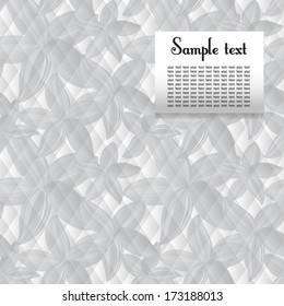 white geometric pattern with triangles and flower petals