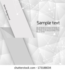 padrão geométrico branco com triângulos e lugar para texto