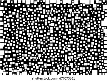White Geometric shape on Black background.- illustration,square,wallpaper