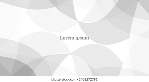 White Geometric Shape Pattern Background. Technology Banner Wallpaper. Vector Illustration