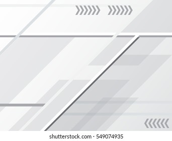 White geometric technology abstract background