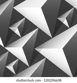 White geometric texture. 3d background.