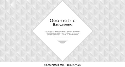 white geometric texture abstract background, paper art style. Very suitable for posters, flyers, banner, websites, cover design, etc. Vector illustration