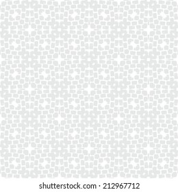 White geometric texture in art deco style for Christmas and holiday decor or wedding invitation background. Seamless vector pattern for winter fashion