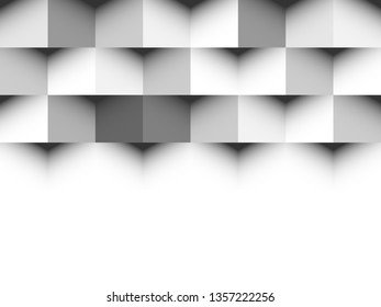 White geometric texture. Vector background can be used in cover design, cover, book design, website background, advertising. White seamless texture with shadow.