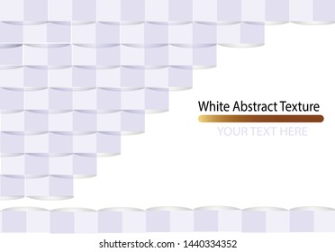 White geometric texture. Vector background can be used in cover design, book design, website background,wedding album photo cover, advertising.