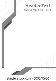 White geometric texture. Vector background