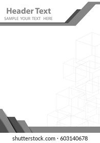 White geometric texture. Vector background