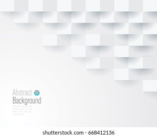 White Geometric Texture. Vector Background Can Be Used In Cover Design, Book Design, Website Background, CD Cover, Advertising.