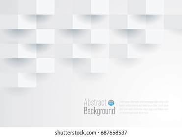 White geometric texture. Vector background can be used in cover design, book design, website background, CD cover, advertising, flyer.