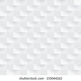 White geometric texture. Vector seamless background.