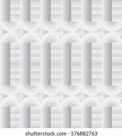 White geometric texture. Vector seamless background.